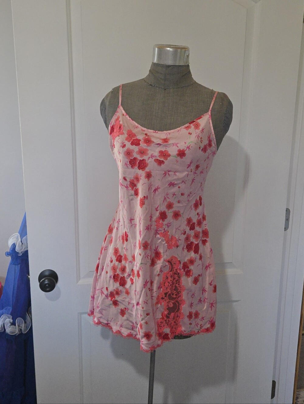 Victoria's Secret Pink Floral Slip Nightgown, SIZE L
